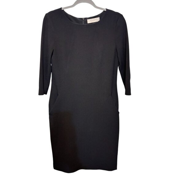 MM Lafleur Etsuko Recycled WonderTex Black Sheath Dress - Picture 5 of 16